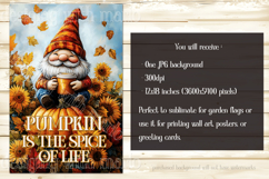 Pumpkin Spice Garden Flag, Pumpkin is the Spice of Life Flag Product Image 2