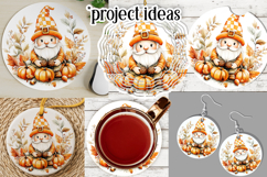 Autumn Gnome Wind Spinner, Autumn Gnome Round Design, d1 Product Image 3