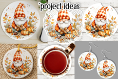 Autumn Gnome Wind Spinner, Autumn Gnome Round Design, d2 Product Image 3