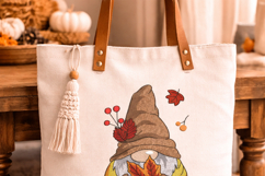 Maple Leaf Gnome Embroidery Design Fall Autumn 4x4 Hoop Product Image 5