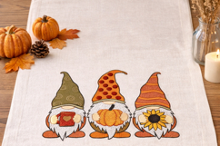 Three Fall Gnome, Fall Vibes, Machine Embroidery Design Product Image 5