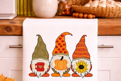 Three Fall Gnome, Fall Vibes, Machine Embroidery Design Product Image 3