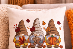 Fall Gnome Embroidery Design Pumpkin Acorn Leaf Large Hoop Product Image 4