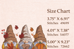 Fall Gnome Embroidery Design Pumpkin Acorn Leaf Large Hoop Product Image 5