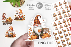 Autumn Gnomes Sticker Product Image 1