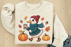 Autumn Goose PNG, Fall Coquette Png, Girly Autumn Png Product Image 9
