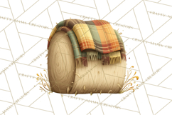 Autumn Harvest PNG Clipart with Pumpkins, Hay, Apples Product Image 3