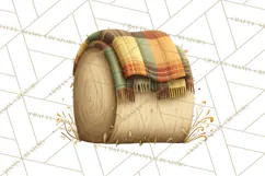 Autumn Harvest PNG Clipart with Pumpkins, Hay, Apples Product Image 3
