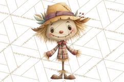 Autumn Harvest PNG Clipart with Pumpkins, Hay, Apples Product Image 4