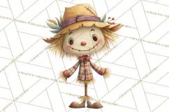 Autumn Harvest PNG Clipart with Pumpkins, Hay, Apples Product Image 4
