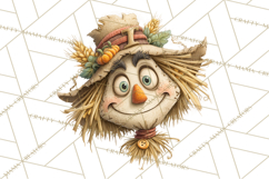 Autumn Harvest PNG Clipart with Pumpkins, Hay, Apples Product Image 5