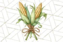 Autumn Harvest PNG Clipart with Pumpkins, Hay, Apples Product Image 2