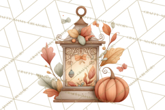 Autumn Harvest PNG Clipart with Pumpkins, Hay, Apples Product Image 2