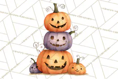 Autumn Harvest PNG Clipart with Pumpkins, Hay, Apples Product Image 4