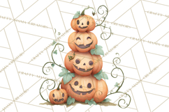 Autumn Harvest PNG Clipart with Pumpkins, Hay, Apples Product Image 5