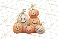 Autumn Harvest PNG Clipart with Pumpkins, Hay, Apples Product Image 2