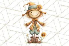 Autumn Harvest PNG Clipart with Pumpkins, Hay, Apples Product Image 4