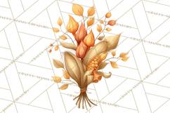 Autumn Harvest PNG Clipart with Pumpkins, Hay, Apples Product Image 5