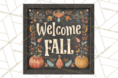 Autumn Harvest PNG Clipart with Pumpkins, Hay, Apples Product Image 3