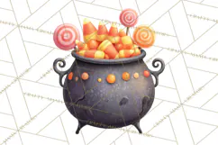 Autumn Harvest PNG Clipart with Pumpkins, Hay, Apples Product Image 5