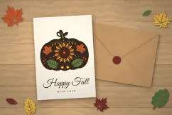 Autumn Harvest Pumpkin 3D Layered SVG Product Image 4