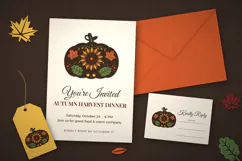 Autumn Harvest Pumpkin 3D Layered SVG Product Image 5