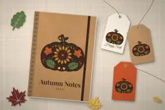 Autumn Harvest Pumpkin 3D Layered SVG Product Image 3