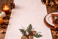 Acorn Cluster Embroidery Design Oak Leaves Fall Autumn 4x4 Product Image 4