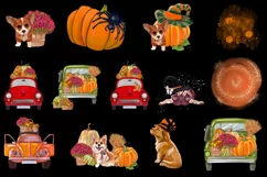Autumn harvest truck clipart. Fall sublimations Product Image 3
