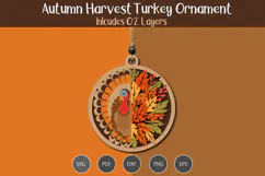 Autumn Harvest Turkey Ornament Product Image 2