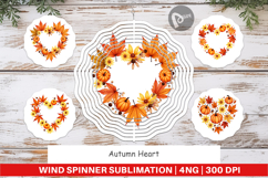 Autumn Heart Wind Spinner Product Image 1