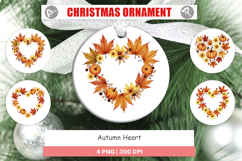 Autumn Heart Ornament Product Image 1