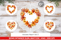 Autumn Heart Wind Spinner Product Image 1