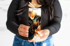 Autumn Tumbler Sublimation, Autumn Hummingbird Tumbler, d5 Product Image 3