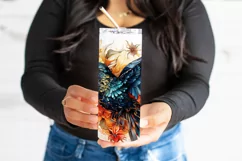 Autumn Tumbler Sublimation, Autumn Hummingbird Tumbler, d6 Product Image 3