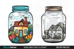 Fall Clipart,Fall Leaves Clipart,Halloween Clipart,Jar Clipart,Pumpkin Clipart,Spooky Clipart,Watercolor Autumn,Watercolor Clipart,Watercolor Fall,