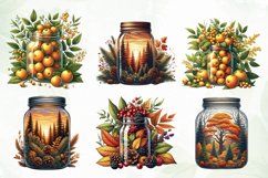 Autumn in a Jar Watercolor Sublimation Product Image 5