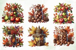 Autumn in a Jar Watercolor Sublimation Product Image 4