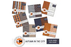 Autumn in the City Pattern Print Papers Product Image 2