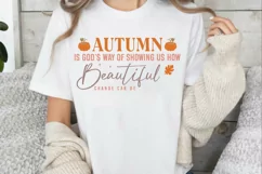 Autumn is God’s way of showing us how Beautiful SVG Product Image 3