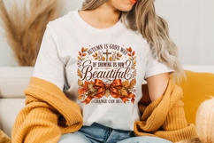 Autumn Is God's Way Showing Us Beauty PNG Sublimation Design Product Image 2