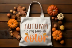 Autumn is my favorite color SVG , Autumn Quote SVG Product Image 3