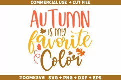 Autumn is my favorite color SVG, Autumn SVG, Fall SVG Product Image 1