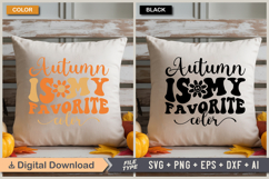 Autumn Is My Favorite Color SVG File | Fall Retro SVG Product Image 3
