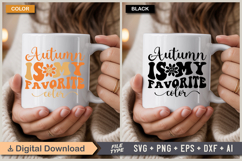 Autumn Is My Favorite Color SVG File | Fall Retro SVG Product Image 4