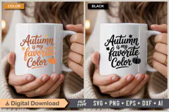 Autumn Is My Favorite Color SVG File | Fall SVG | Autumn SVG Product Image 4