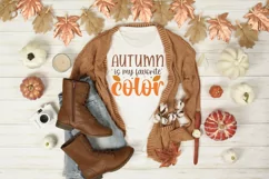 Autumn is my favorite color SVG , Autumn Quote SVG Product Image 2
