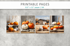 fall junk journal, pumpkin paper Product Image 2
