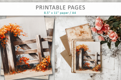 fall junk journal, fall background Product Image 4