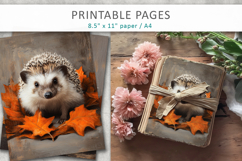 fall junk journal, forest animals Product Image 4